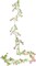Spring Floral Garlands – Artificial Daisy Flower Vine, Silk Wildflower Garland with Light Pink Daisies & Green Leaves, Hanging Floral Vine for Wall, Wedding Arch, Party Decor Indoor & Outdoor